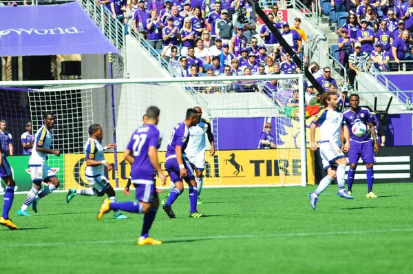 Orlando City Host Real Salt Lake Citrus Bowl Orlando Florida — стокове фото