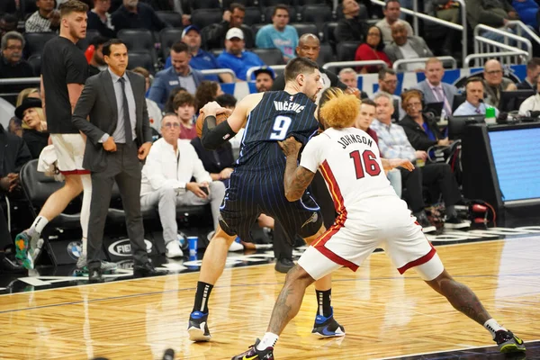 Orlando Magic Hospeda Miami Heat Amway Center Orlando Florida Sábado — Fotografia de Stock