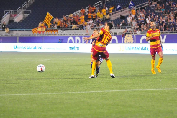 Orlando City SC, 29 Haziran 2016 'da Orlando Florida' daki Kamp Dünyası Stadyumu 'nda Fort Lauderdale Strikers' a ev sahipliği yaptı..