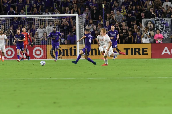 Orlando City Gastheer Atlanta United Het Exploria Stadium Augustus 2018 — Stockfoto