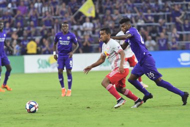 Orlando City 21 Temmuz 2019 tarihinde Florida, Orlando 'da Exploria Stadyumu' nda New York Red Bulls 'a ev sahipliği yaptı..
