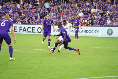 Orlando City SC, 19 Haziran 2019 Çarşamba günü Orlando 'daki Exploria Stadyumu' nda düzenlenen ABD Açık Kupası sırasında New England Devrimi 'ne ev sahipliği yaptı. 