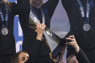 SheBelieves Kupası, 5 Mart 2019 tarihinde Tampa Florida Raymond James Stadyumu 'nda İngiltere' yi şampiyon ilan etmiştir. Fotoğraf: Marty Jean-Louis