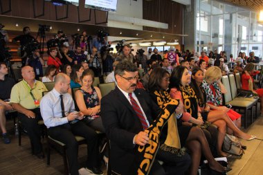 3 Mayıs 2016 tarihinde Orlando Florida 'daki Dünya Kampı Stadyumu' nda Copa Centenario için basın toplantısı düzenlendi..