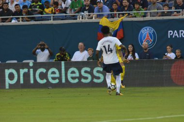 Paris Saint-Germain, Tottenham Hotspur 'a karşı 22 Temmuz 2017' de Orlando Florida 'daki Citrus Bowl' da. 