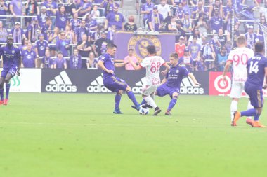 Orlando City, 31 Mart 2018 'de Orlando Florida' daki Exploria Stadyumu 'nda New York Red Bulls' a ev sahipliği yaptı..