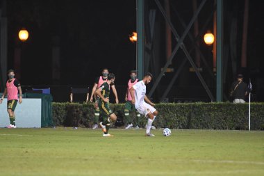 Los Angeles Galaksisi, 14 Temmuz 2020 'de Orlando Florida ABD' deki ESPN Vahşi Spor Dünyası 'nda düzenlenen MLS Sırt Turnuvası sırasında Portland Timbers ile karşı karşıya geldi..