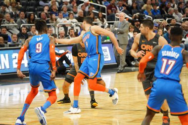 22 Ocak 2020 Çarşamba günü Orlando Florida 'daki Amway Center' da oynanan basketbol maçı.. 