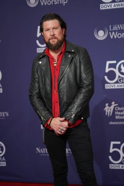 15 Ekim 2019 'da Nashville, Tennessee' deki Linbscome Üniversitesi 'nde verilen 50. GMA Dove Ödülleri sırasında kırmızı halı. 