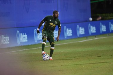 Los Angeles Galaksisi, 14 Temmuz 2020 'de Orlando Florida ABD' deki ESPN Vahşi Spor Dünyası 'nda düzenlenen MLS Sırt Turnuvası sırasında Portland Timbers ile karşı karşıya geldi.