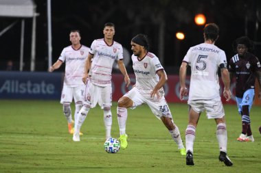 Real Salt Lake, 12 Temmuz 2020 'de Orlando Florida' da düzenlenen MLS Sırt Turnuvası sırasında Colorado Rapids ile karşı karşıya.