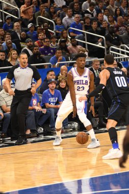 Orlando Magic 2 Ekim 2018 'de Orlando Florida' daki Amway Center 'da bir prova oturumuna ev sahipliği yapıyor.. 