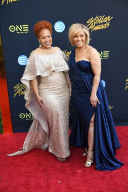 24 Mart 2018 Cumartesi günü Las Vegas 'taki Orleans Resort' ta düzenlenen 33. Yıldız Ödülleri Kırmızı Halı sırasında ünlüler.