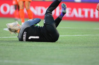 Orlando Pride sunucusu Houston Dash 23 Haziran 2016 'da Orlando Florida' daki Dünya Kampı Stadyumu 'nda..