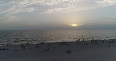 4 Ağustos 2017 'de Florida' daki Güzel Clearwater Sahili 'nin hava görüntüsü..