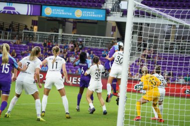 Foto Prides, 11 Mayıs 2019 Cumartesi günü Orlando City Stadyumu 'nda Portland Thorns FC' ye ev sahipliği yapıyor..
