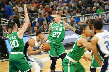 Orlando Magic, Boston Celtics 'i 24 Ocak 2020' de Orlando, Florida 'da Amway Center' da ağırladı..  