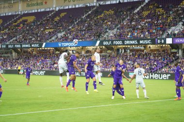 Orlando City SC, 19 Haziran 2019 Çarşamba günü Orlando 'daki Exploria Stadyumu' nda düzenlenen ABD Açık Kupası sırasında New England Devrimi 'ne ev sahipliği yaptı. 