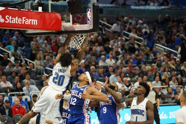 Orlando Magic, Philadelphia 76ers 'ı 13 Kasım 2019 Çarşamba günü Amway Center' da ağırlamaktadır. Fotoğraf: Marty Jean-Louis