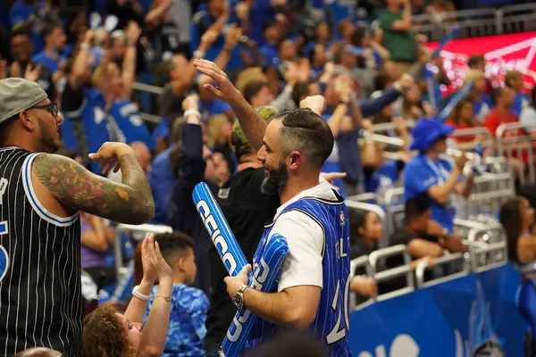 Orlando Magic Hosts Toronto Rapters Během Prvního Kola Play Nba — Stock fotografie