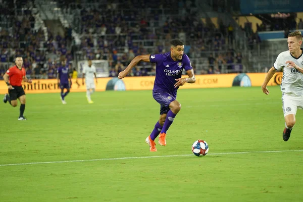 Orlando City, 3 Temmuz 2019 Çarşamba günü Orlando Florida 'daki Exploria Stadyumu' nda Philadelphia Union 'a ev sahipliği yaptı.. 
