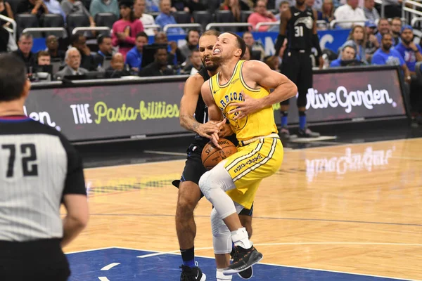 Orlando Magic Házigazdája Arany Állami Harcosok Amway Center Orlando Florida — Stock Fotó