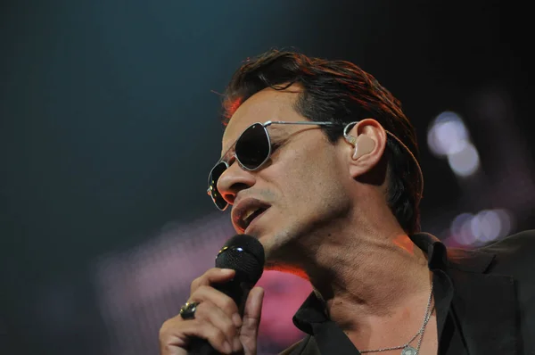 2014 Latin Singer Marc Anthony Performs Amway Center Orlando Florida — 스톡 사진