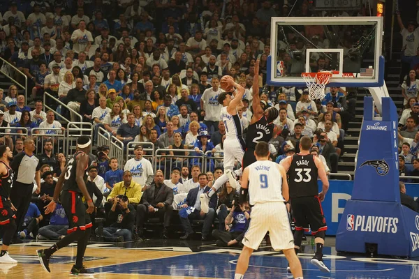 Orlando Magic Hosts Toronto Rapters Během Prvního Kola Play Nba — Stock fotografie