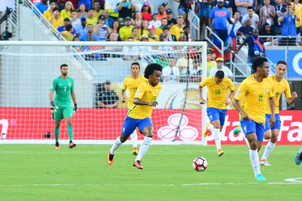 Brasile Affronta Haiti Durante Centenario Della Copa America Orlando Florida — Foto Stock