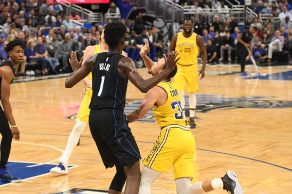 Orlando Magic Gastheer Van Golden State Warriors Het Amway Center — Stockfoto