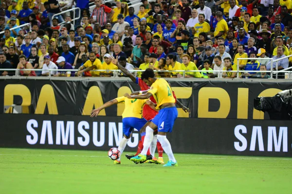 Brasil Enfrenta Haití Durante Copa América Centenario Orlando Florida Camping — Foto de Stock