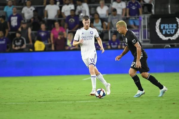 Orlando City Accueille Sporting Kansas Stade Exploria Mercredi Août 2019 — Photo