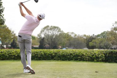 8 Mart 2020 'de Orlando Florida' daki Bay Hill Kulübü 'nde Arnold Palmer Davetiye Turu sırasında.  