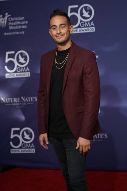 15 Ekim 2019 'da Nashville, Tennessee' deki Linbscome Üniversitesi 'nde verilen 50. GMA Dove Ödülleri sırasında kırmızı halı. 