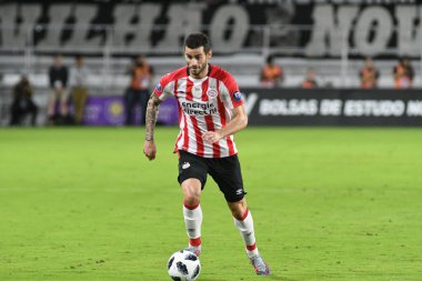 Korintliler, 10 Ocak 2018 'de Orlando City Stadyumu' nda düzenlenen Florida Kupası 'nda PSV Eindhoven' a karşı..  