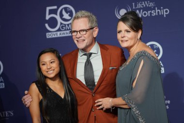 15 Ekim 2019 'da Nashville, Tennessee' deki Linbscome Üniversitesi 'nde verilen 50. GMA Dove Ödülleri sırasında kırmızı halı. 