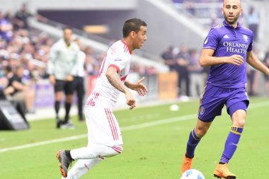 Orlando City, 31 Mart 2018 'de Orlando Florida' daki Exploria Stadyumu 'nda New York Red Bulls' a ev sahipliği yaptı..  