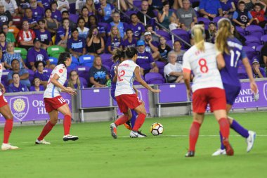 Orland Pride, 25 Ağustos 2018 'de Orlando Florida' daki Exploria Stadyumu 'nda Chicago Red Stars' a ev sahipliği yapıyor..