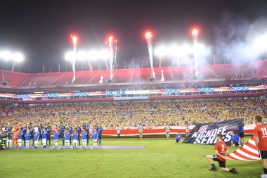 ABD Kolombiya 'ya karşı Raymond James Stadyumu' nda 11 Ekim 2018 'de. 