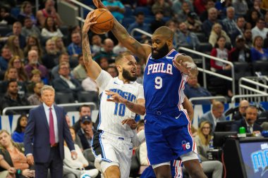 Orlando Magic, Philadelphia 76ers 'ı 13 Kasım 2019 Çarşamba günü Amway Center' da ağırlamaktadır. Fotoğraf: Marty Jean-Louis