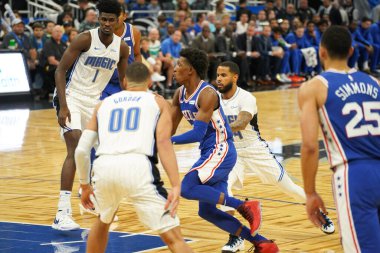Orlando Magic 13 Ekim 2019 'da Florida, Orlando' daki Amway Center 'da Philadelphia 76ers' a ev sahipliği yaptı.. 