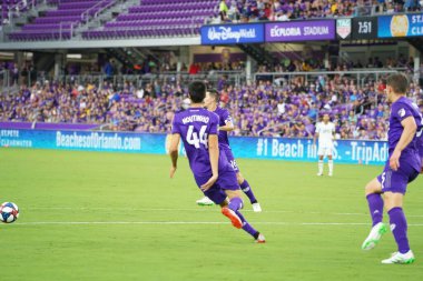 Orlando City SC, 19 Haziran 2019 Çarşamba günü Orlando 'daki Exploria Stadyumu' nda düzenlenen ABD Açık Kupası sırasında New England Devrimi 'ne ev sahipliği yaptı. 