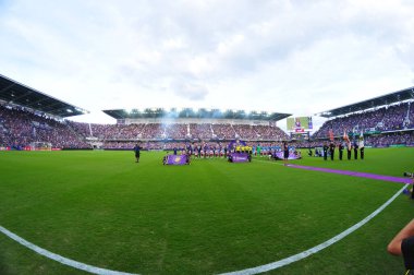 Orlando City, 5 Mart 2017 'de Orlando City Stadyumu' nda NYC FC 'ye ev sahipliği yaptı..  