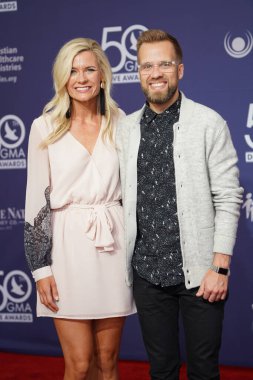 15 Ekim 2019 'da Nashville, Tennessee' deki Linbscome Üniversitesi 'nde verilen 50. GMA Dove Ödülleri sırasında kırmızı halı. 