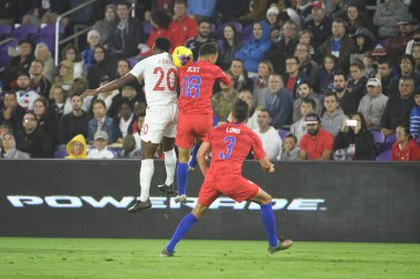 Amerikan Futbol Takımı 15 Kasım 2019 Cuma günü Orlando Florida 'daki Exploria Stadyumu' nda oynanan Concacaf Uluslar Ligi karşılaşmasında Kanada 'ya ev sahipliği yapmaktadır.