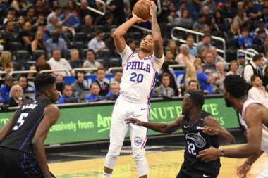 Orlando Magic, Philadelphia 76ers 'ı 14 Kasım 2018' de Orlando Florida 'daki Amway Center' da ağırlıyor..