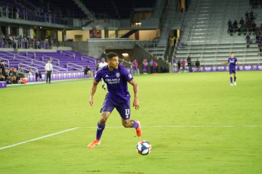 Orlando City SC, 19 Haziran 2019 Çarşamba günü Orlando 'daki Exploria Stadyumu' nda düzenlenen ABD Açık Kupası sırasında New England Devrimi 'ne ev sahipliği yaptı.