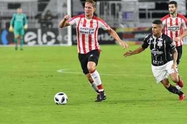Korintliler, 10 Ocak 2018 'de Orlando City Stadyumu' nda düzenlenen Florida Kupası 'nda PSV Eindhoven' a karşı..  