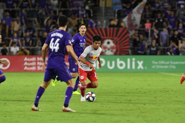 Orlando City 21 Temmuz 2019 tarihinde Florida, Orlando 'da Exploria Stadyumu' nda New York Red Bulls 'a ev sahipliği yaptı..