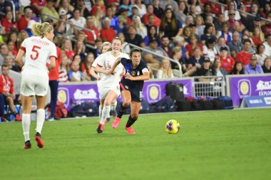 5 Mart 2020 'de Orlando Florida' daki Exploria Stadyumu 'nda düzenlenen 2020 SheBelieves Kupası' nda ABD - İngiltere Karşılaşması 